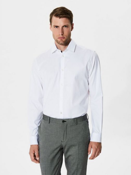 SHDONENEW-MARK SHIRT LS NOOS Bright White
