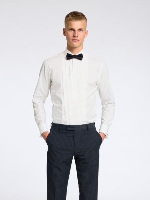 SLIM FIT TUXEDO SHIRT