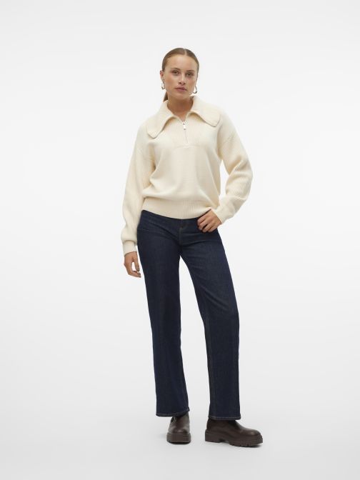 FÉLIG CIPZÁRAS PULÓVER 