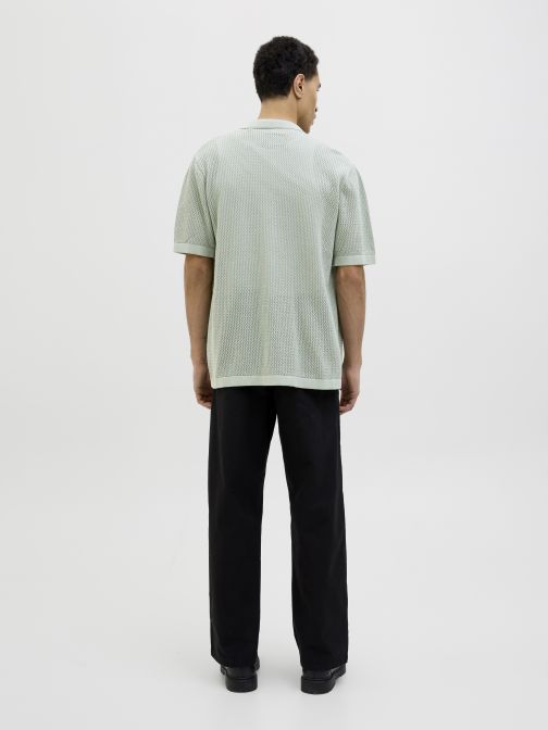 KNITTED POLO CARDIGAN