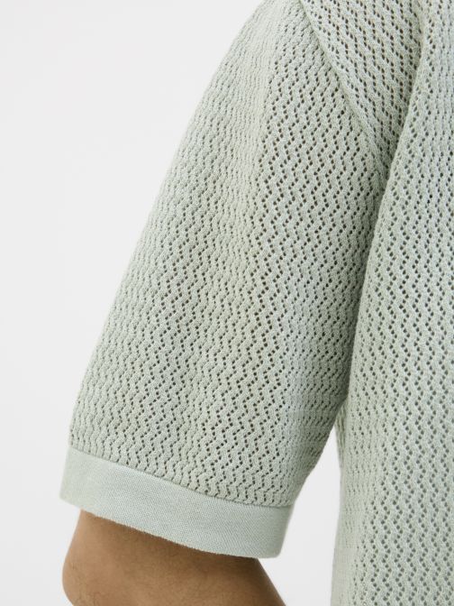 KNITTED POLO CARDIGAN