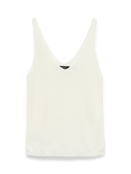 V-NYAKÚ BORDÁZOTT TOP 