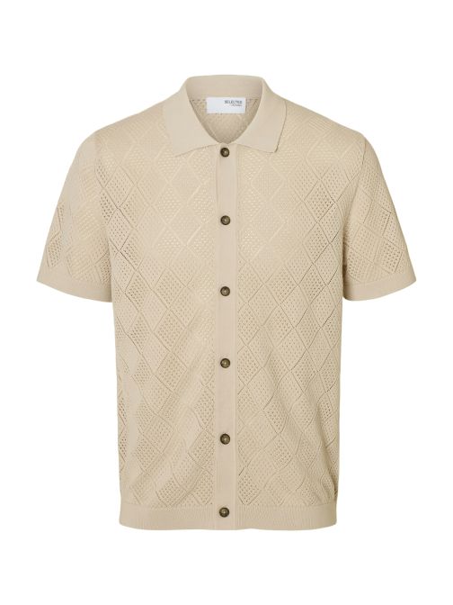 STRUCTURED KNITTED POLO SHIRT