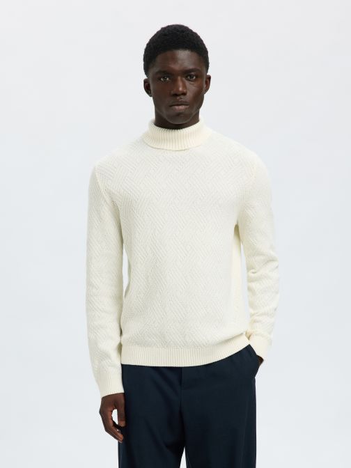 KNITTED ROLL NECK PULLOVER
