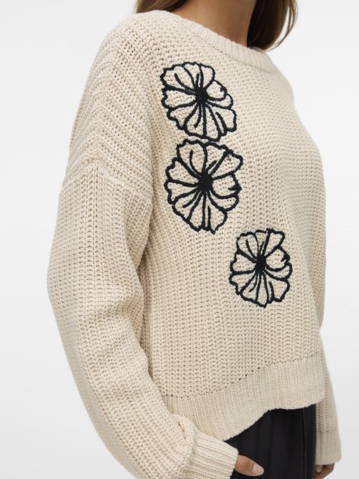 O-NYAKÚ KÖTÖTT PULÓVER 