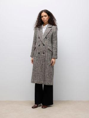 HALSZÁLKAMINTÁS HOSSZÚ KABÁT  10341063