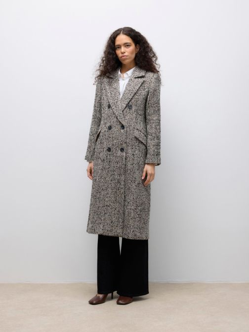 HALSZÁLKAMINTÁS HOSSZÚ KABÁT 