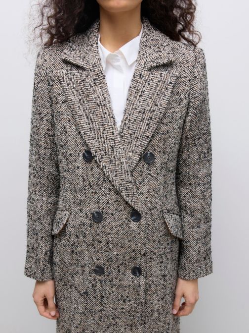 HALSZÁLKAMINTÁS HOSSZÚ KABÁT 