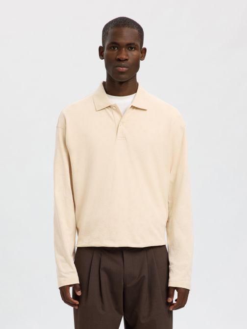 JACQUARD KÖTÉSŰ GALLÉROS PÓLÓ 