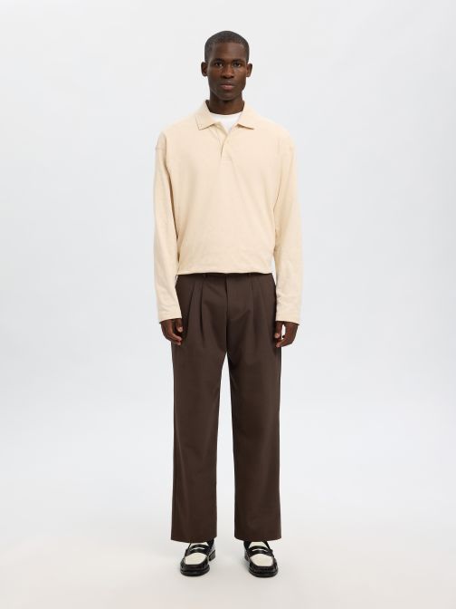 JACQUARD KÖTÉSŰ GALLÉROS PÓLÓ 