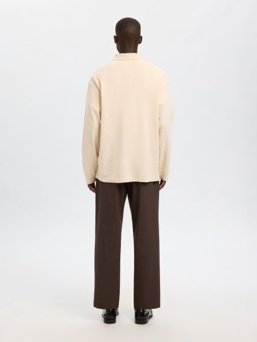 JACQUARD KÖTÉSŰ GALLÉROS PÓLÓ 