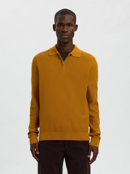 HALF KNITTED PULLOVER