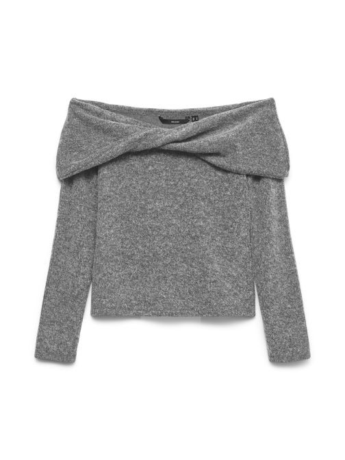 NYITOTT VÁLLÚ PULÓVER 