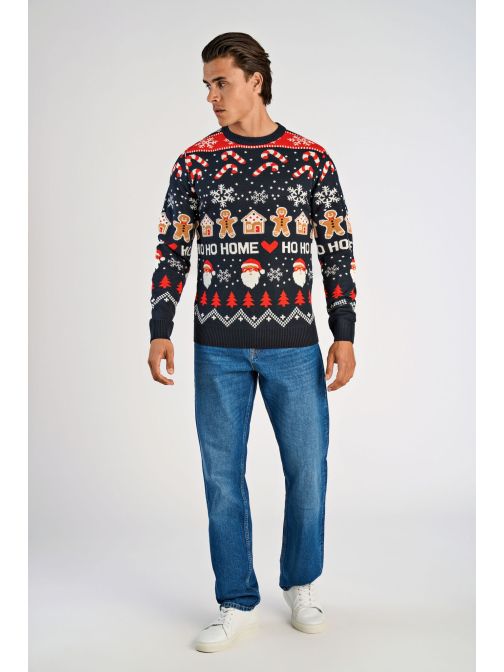 ÜNNEPI MINTÁS KÖTÖTT PULÓVER 