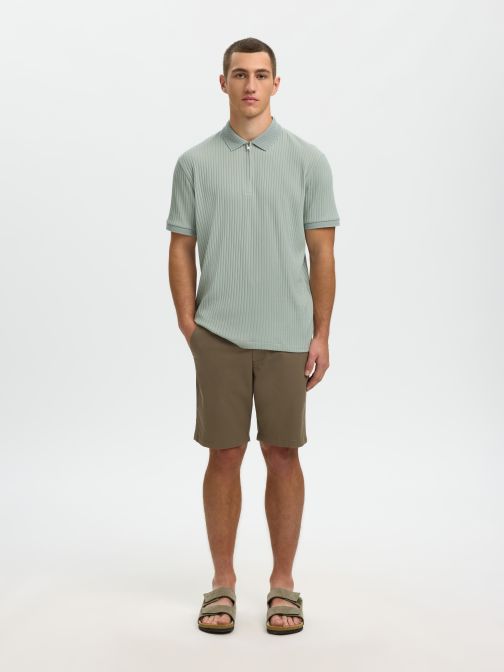 ZIPPED POLO SHIRT