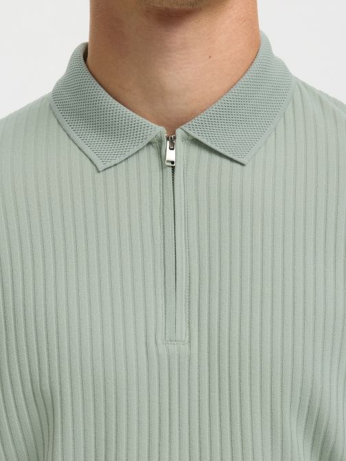 ZIPPED POLO SHIRT