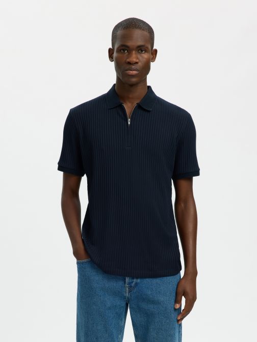 ZIPPED POLO SHIRT