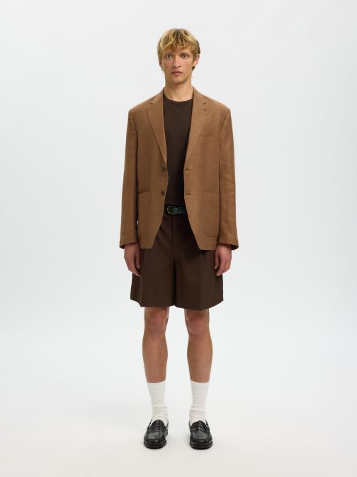 REGULAR FIT LENVÁSZON SPORTZAKÓ 