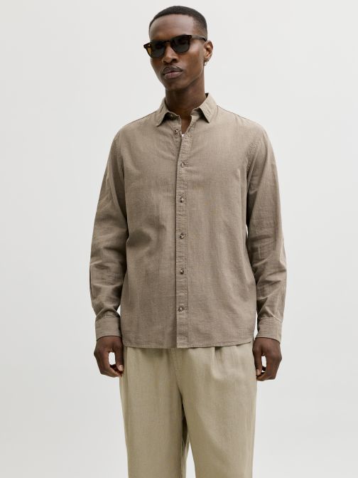 REGULAR FIT LINEN SHIRT