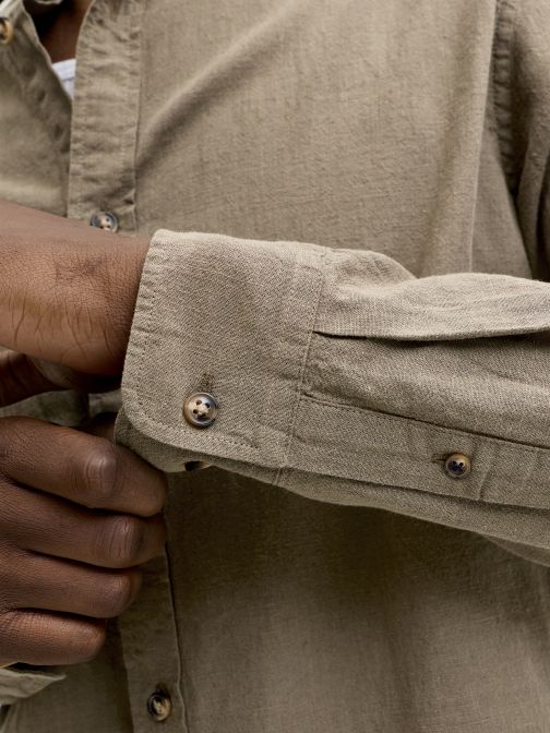 REGULAR FIT LINEN SHIRT