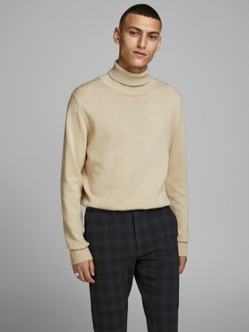 ROLLNECK KNITTED PULLOVER
