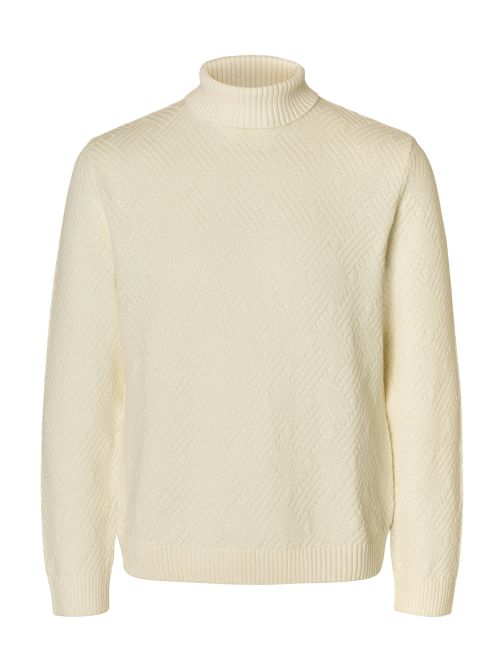 KNITTED ROLL NECK PULLOVER