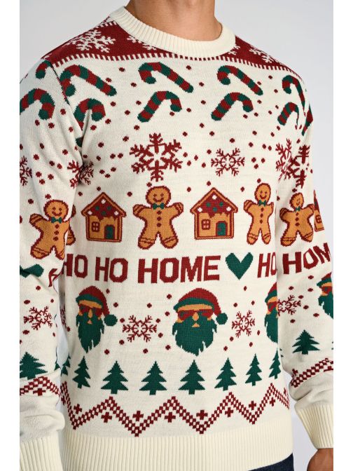 ÜNNEPI MINTÁS KÖTÖTT PULÓVER 