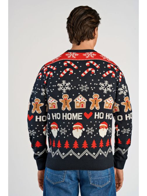 ÜNNEPI MINTÁS KÖTÖTT PULÓVER 