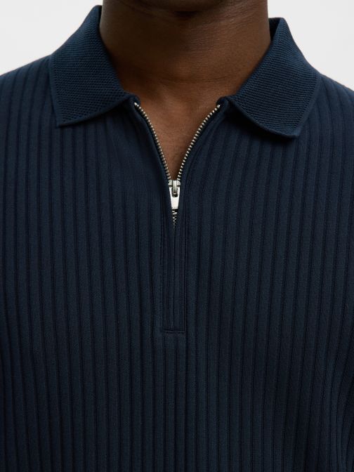 ZIPPED POLO SHIRT