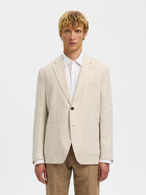 REGULAR FIT LINEN SPORT BLAZER