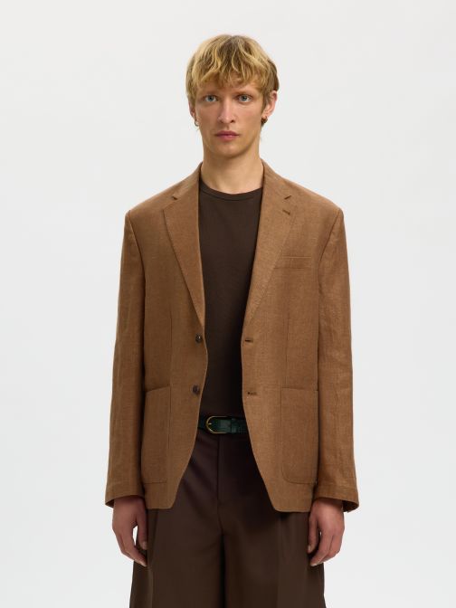 REGULAR FIT LINEN SPORT BLAZER
