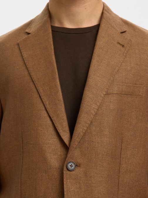 REGULAR FIT LINEN SPORT BLAZER